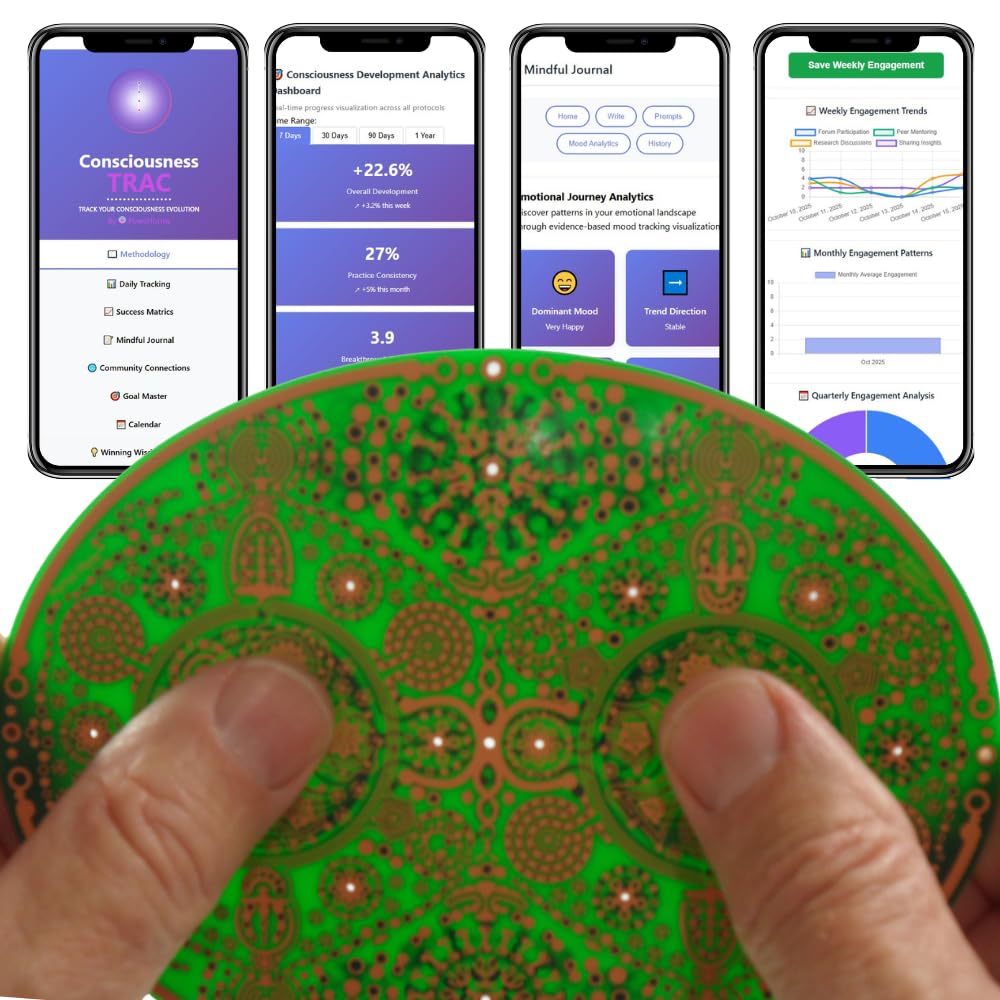 Meditation & Mindfulness Spiritual Sacred Geometry Tool for Healing Wisdom Harmonic & Light Body Activation - Copper Portal 5.75” x 4.25”