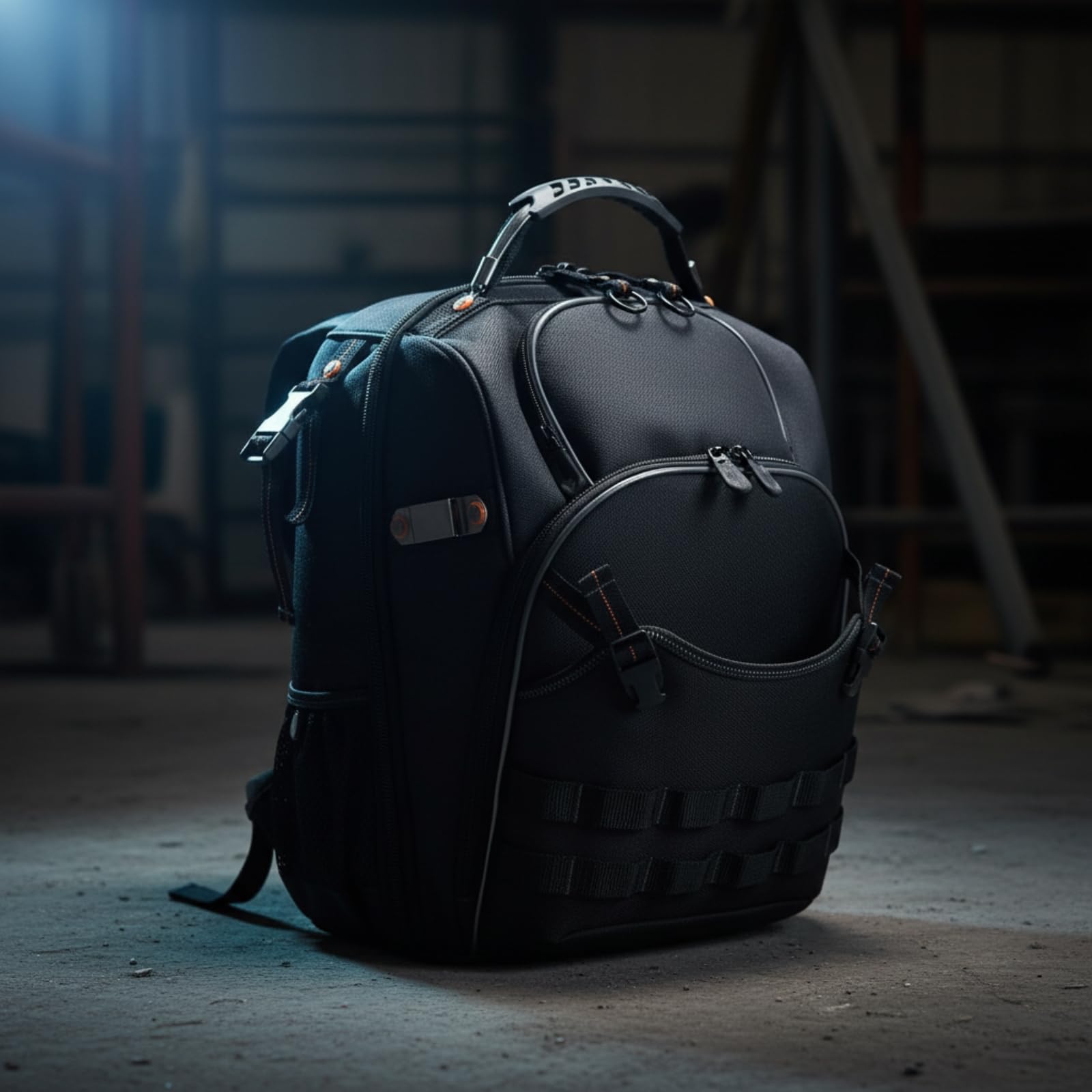 Sac à Dos Chantier Grand Volume | Multi-Poches, Sac à Dos Porte-Outils, Multipoches, pour Travaux Extérieurs, Professionnels du Bâtiment