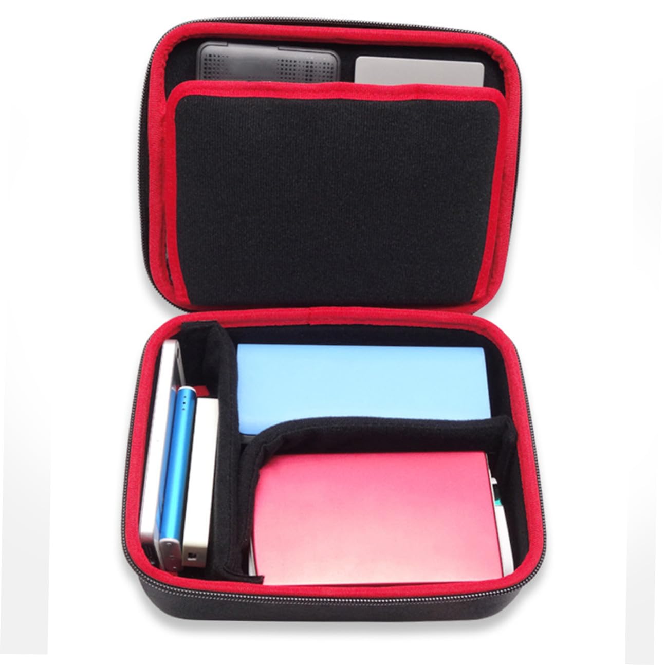 Organizer Portatile per Accessori Digitali Custodia Antiurto per Hard Disk Power Bank e Mouse Organizer Viaggio per Portaoggetti Elettronici