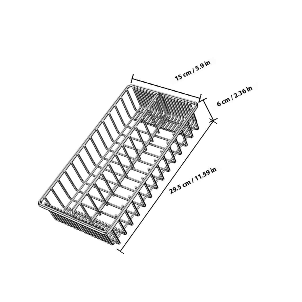 2 Stück Edelstahl Besteckhalter mit Ablagefunktion Separater Besteck Essstäbchen organizer Platzsparender Küchenhelfer für Besteck Küchenutensilien Spülmaschinengeeignetes