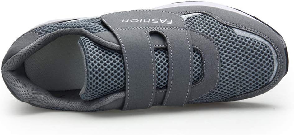 Leader Show Women's Elderly Casual Comfort Walking Shoe Safety Flats Non-Slip Hook & Loop Sneakers - Image 4