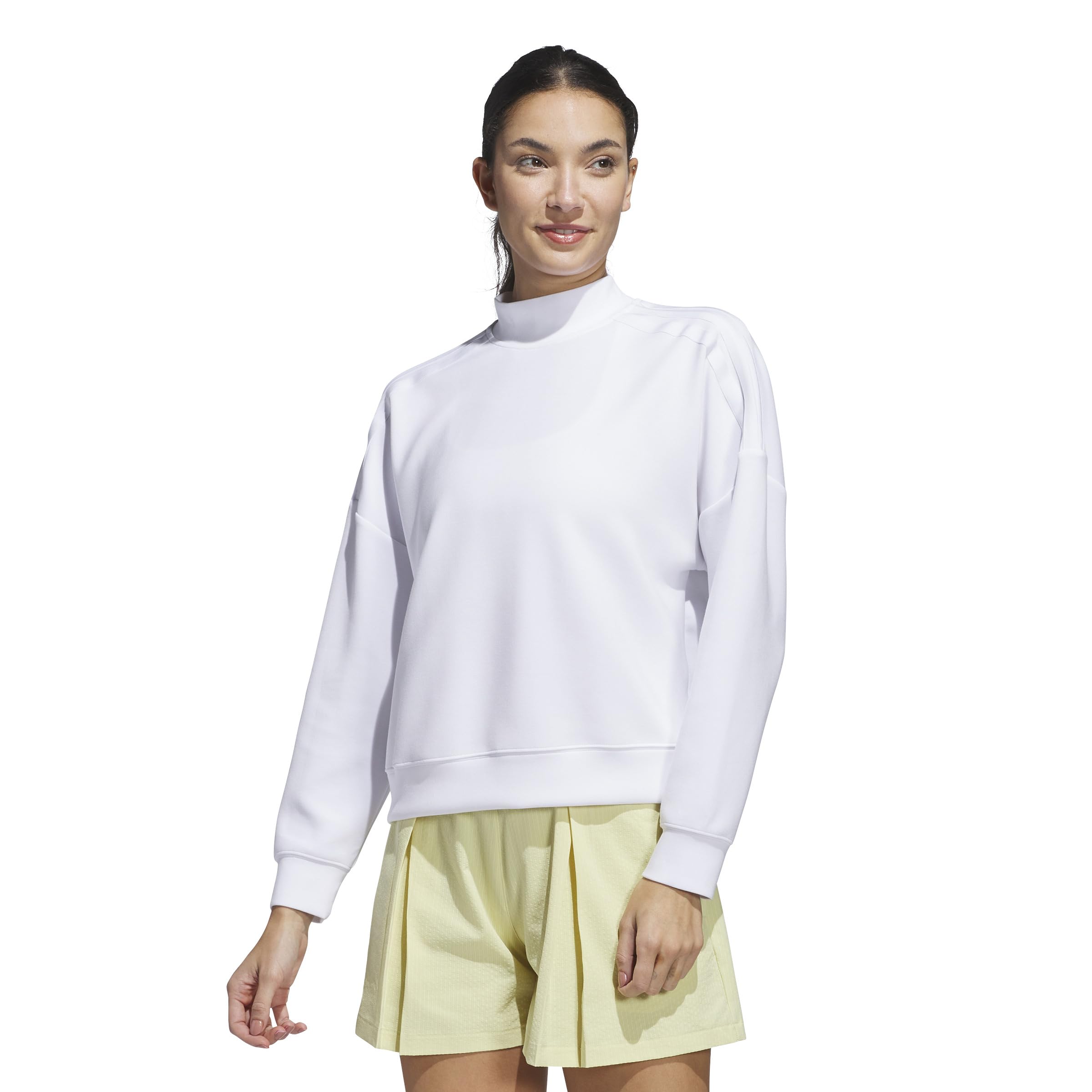 adidas Damski sweter Beyond Spacer Mock Layering Top (5 sztuk), biały, XL