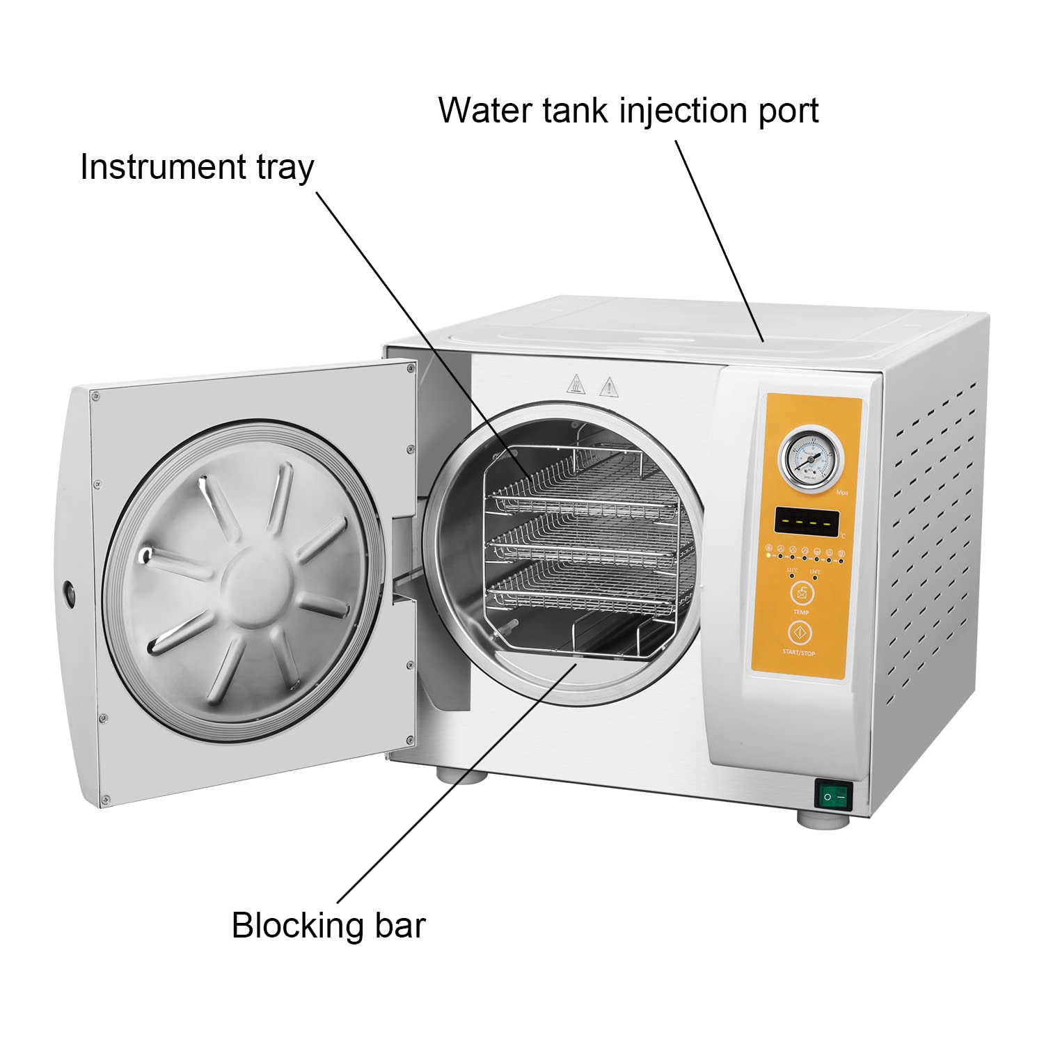 SuperDental High Temperature High Pressure Medical Autoclave N Grade Tabletop Euipment 16L