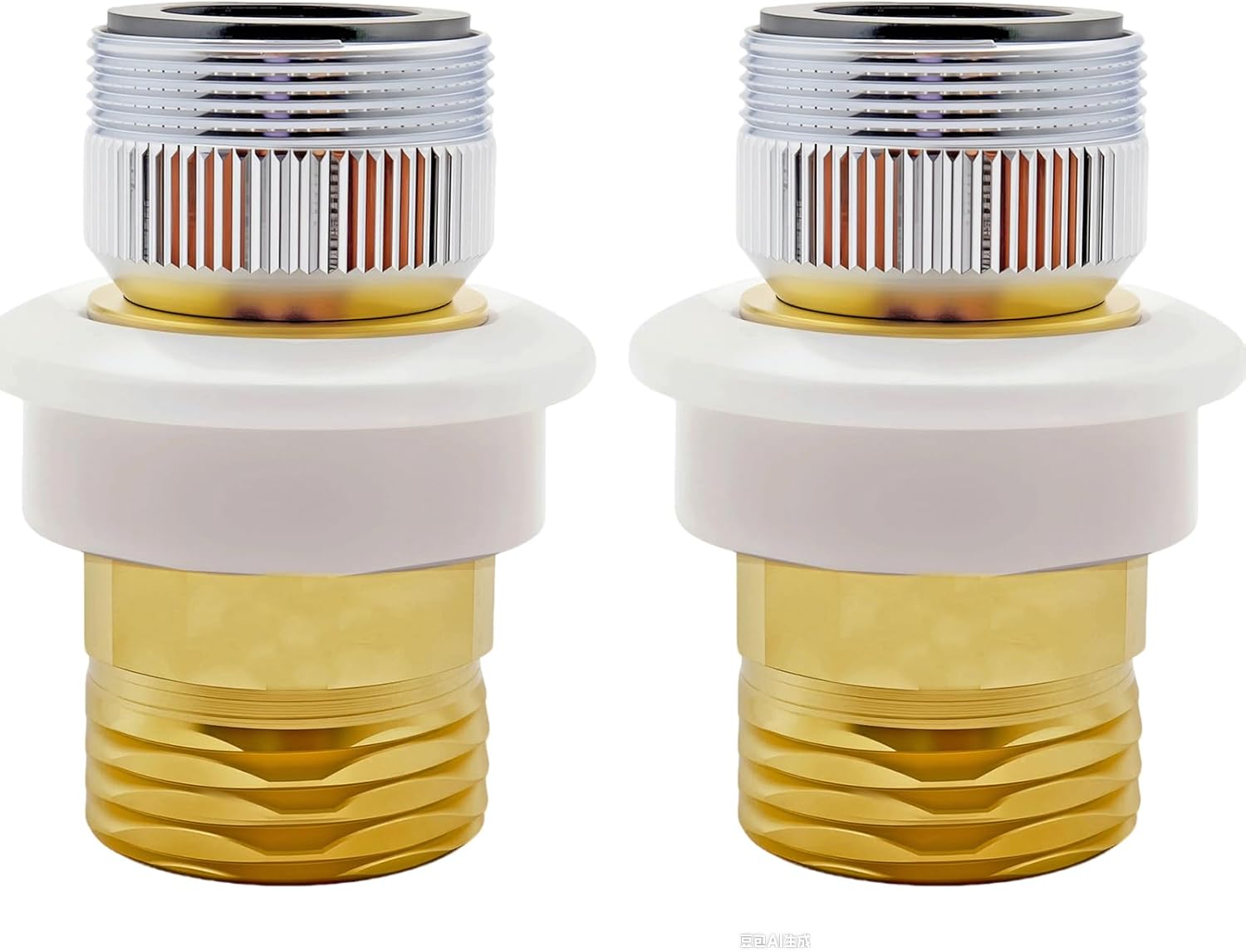 2PCS Snap Coupling Adapter Faucet Adapter fit Male 15/16-27 or Female 55/64-27 x Male 3/4 Garden Hose,Humidifiers,Portable Dishwasher,for Haier&DANCO Washing Machine (2)