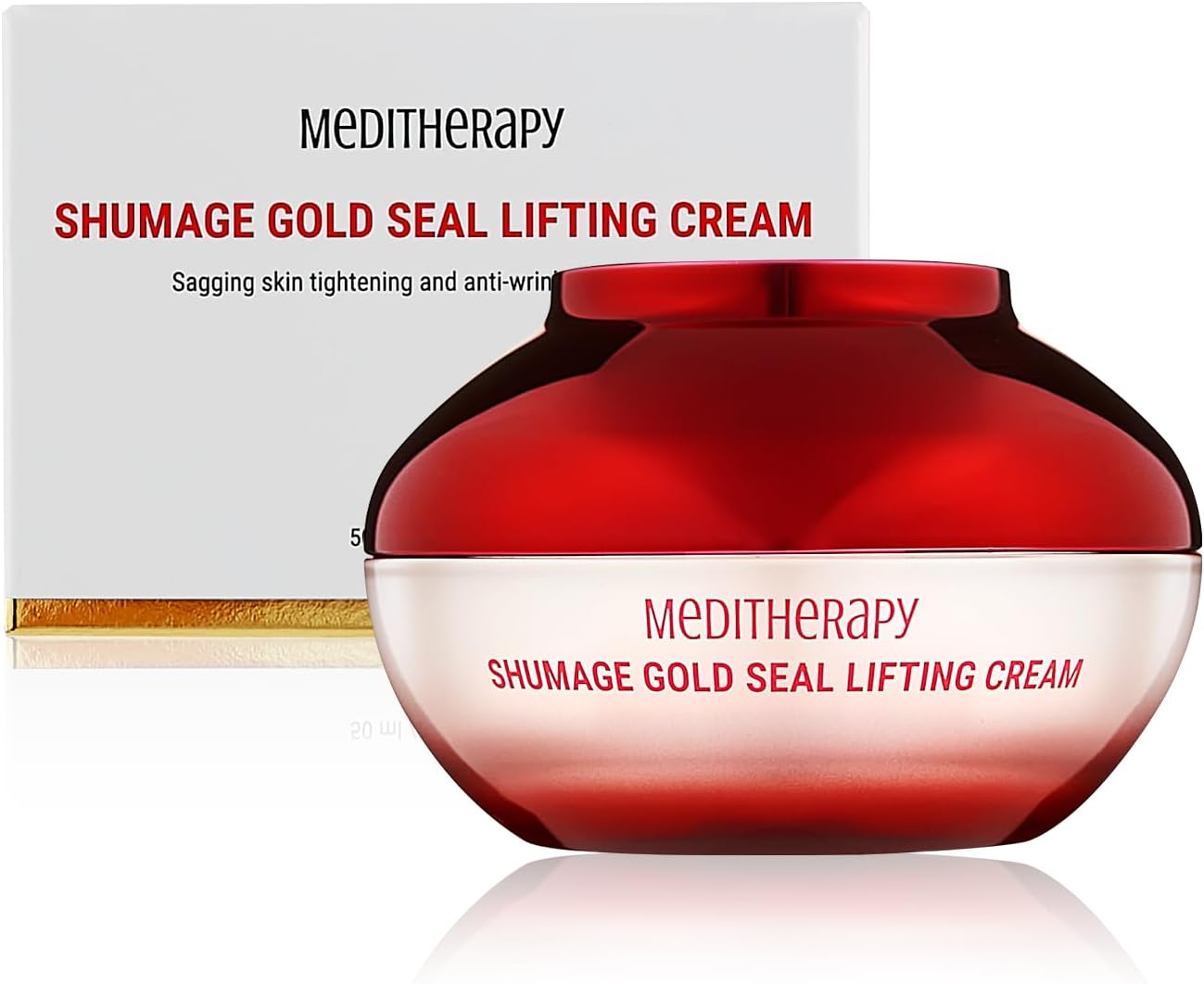 MEDITHERAPY Shumage Gold Seal Firming Cream with Collagen and Gold Threads, Anti-Ageing, Firming and Smoothing Cream