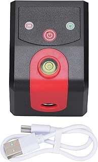Fafeicy Nivel de Láser Autónomo, Nivel de Línea Cruzada de de Láser 2D con Batería Recargable de 500 MAh 6h Tiempo de Ejecución IP54 Impermeable para la Construcción de (rojo)