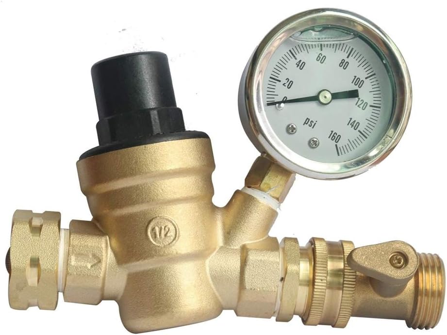 2 Pack Garden Hose Brass Shut Off Valve, 3/4'' Thread Heavy Duty Water Hose Connector Shutoff Ball Valve Faucet Hose Adapter