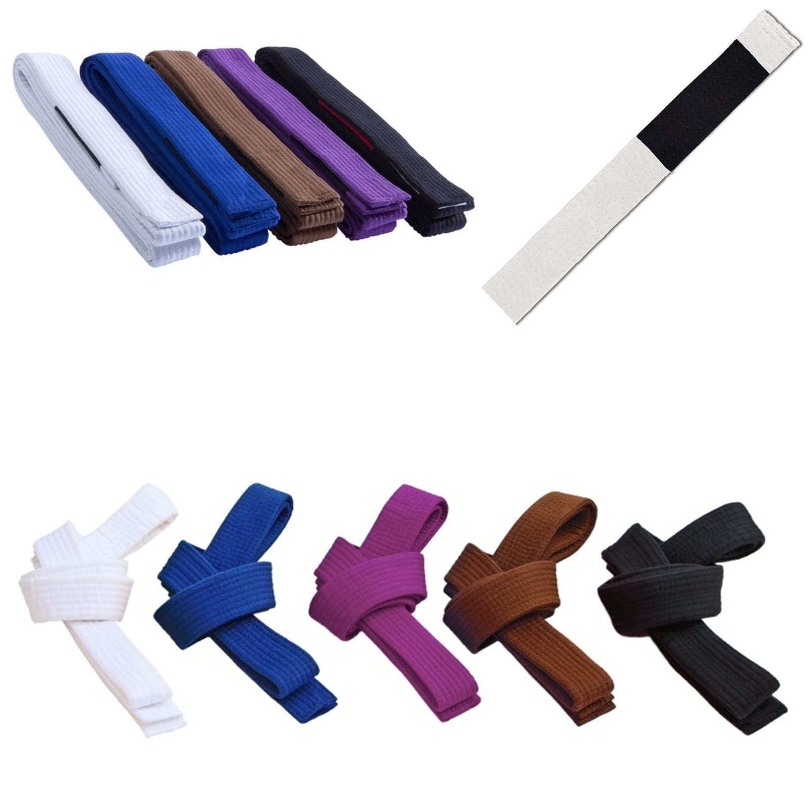 MMASPORT The Fight Evolution Pas BJJ Belt Jiu Jitsu Kimono - gi 100% bawełna grubość 5 mm Wyściełany Eva