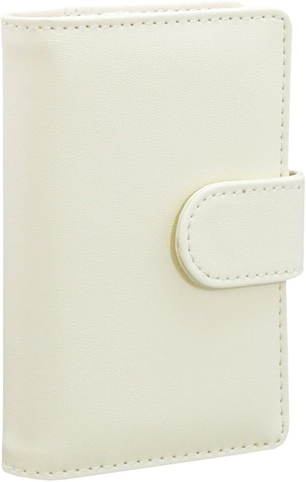White Fuji Instax Soft Cover Pocket Photo Album x Instax Mini 8 /7s /50s/ Polaroid Mio & 300 Instant Cameras