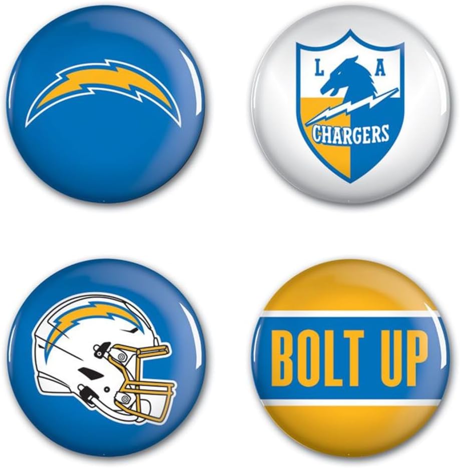 NFL Round Button (4 Pack)