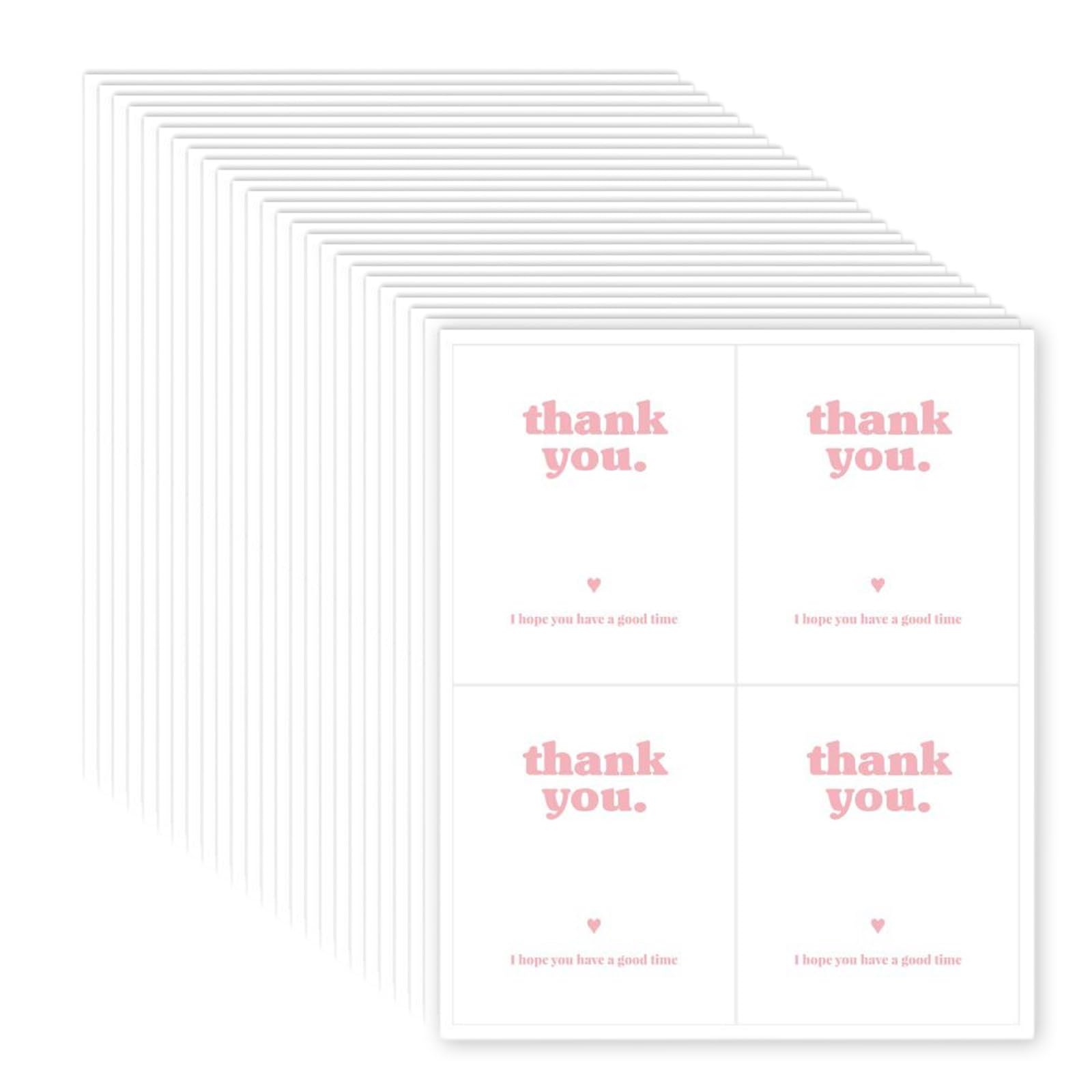 Buxuaaaa Of 100 Elegant Rectangular Sticker Event Decorations Party Charm Labels Perfect for Enhancing Gift Presentation Package Sealing Labels