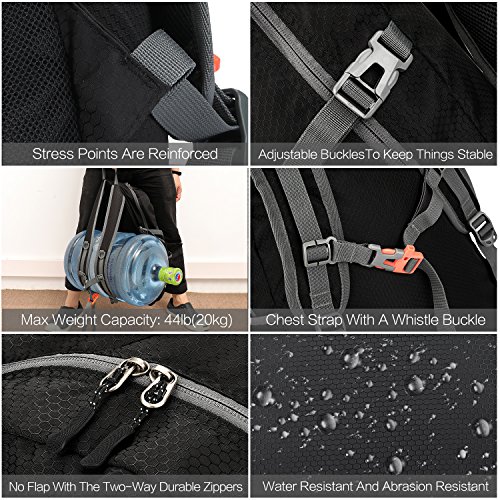 NEEKFOX Leicht Rucksack 35L - Faltbarer Wanderrucksack Wasserabweisend