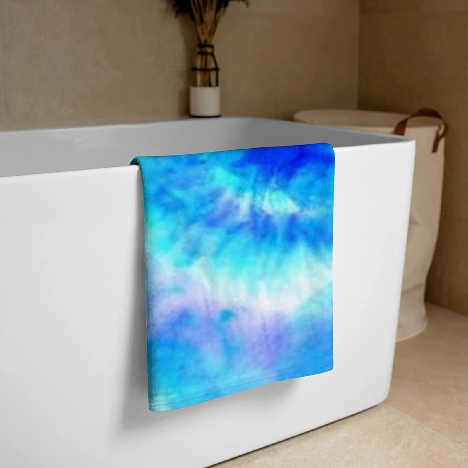 Serviette De Plage Microfibre Femme Homme Enfant, Drap De Plage XL Serviette Plage Anti Sable à Séchage Rapide Serviette Plage 70x150 Graffiti, Pour Bain, Piscine, Camping Bleu