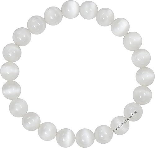 Miniatura 647 de Amazing Gemstone Pulsera de cristal para mujeres y hombres, pulsera de cristal curativo de protección, pulsera elástica con cuentas de piedras