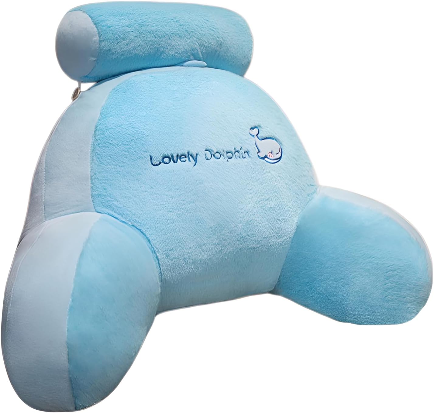 [POZEAL]【取り外し可能クッション】 【洗える】 腰枕 プ素材 刺繍 洗える ベッドクッション ソファ用 腰当て ベッド ソフ