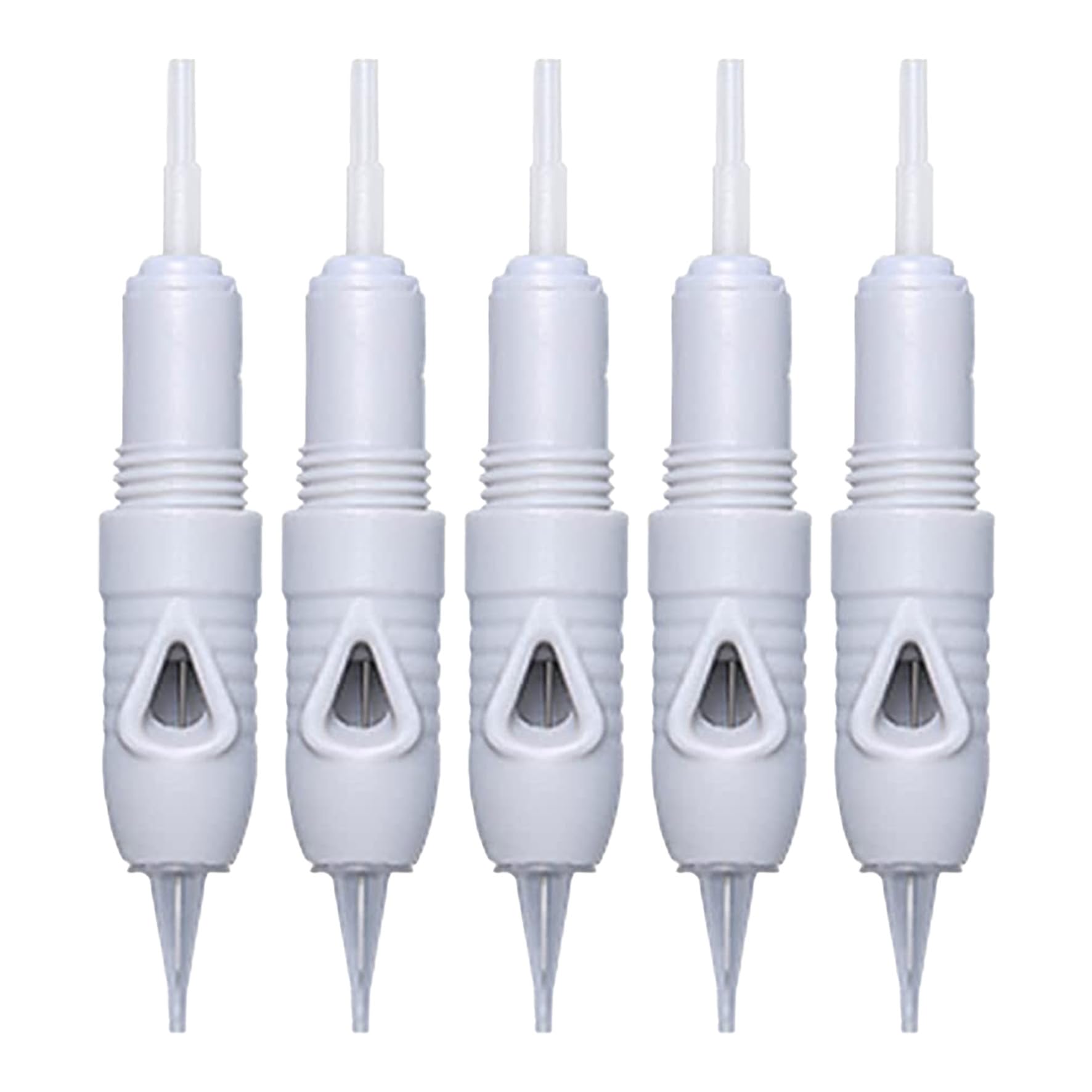 ajica pmu permanent micro-blading semi-permanent makeup 1p i 3p | 5p | 7 p | 3f | 5f | 7f needles eyebrow tattoo permanent makeup pen needle cartridge for eyeliner pack of 5 (1 prong needle)