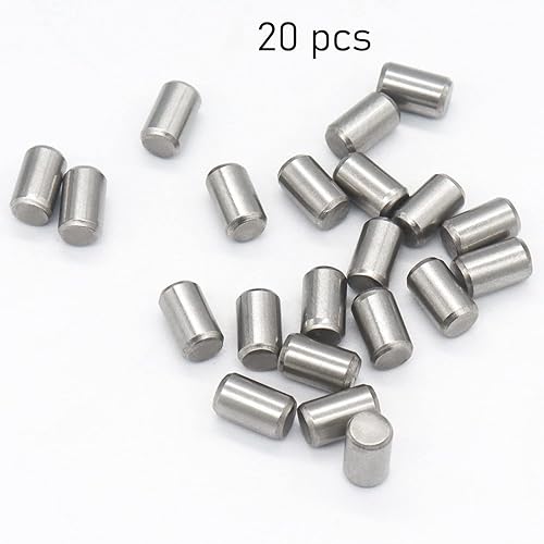 Miniatura 7 de 20 clavijas de 0.197 in de diámetro x 0.787 in de longitud 304 de acero inoxidable 304 clavijas de soporte de barra de metal elementos usados en el