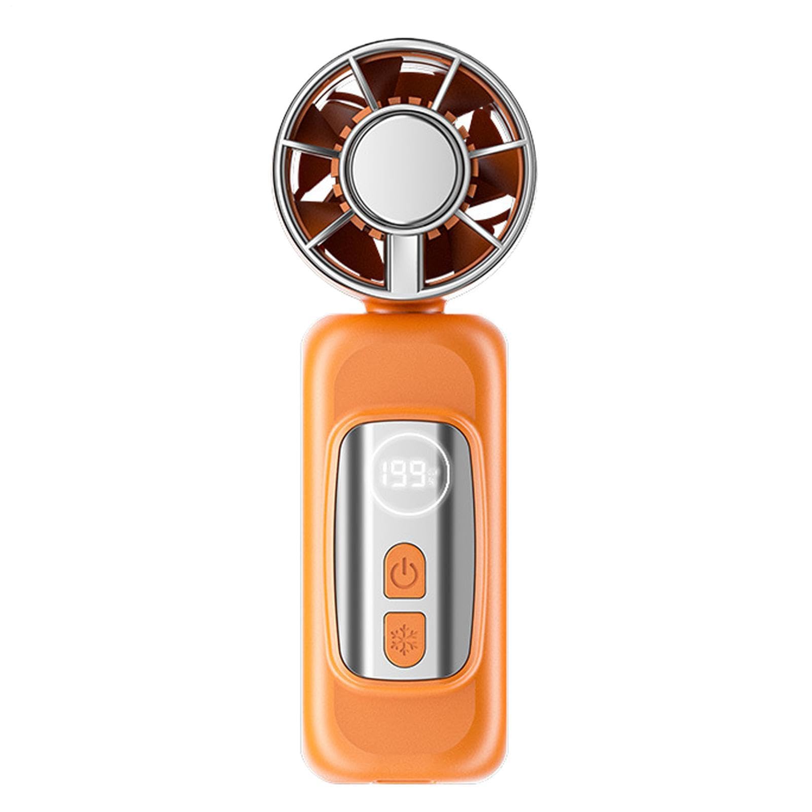 Mini ventilador con clip de 5 velocidades e indicador LED inteligente para el verano