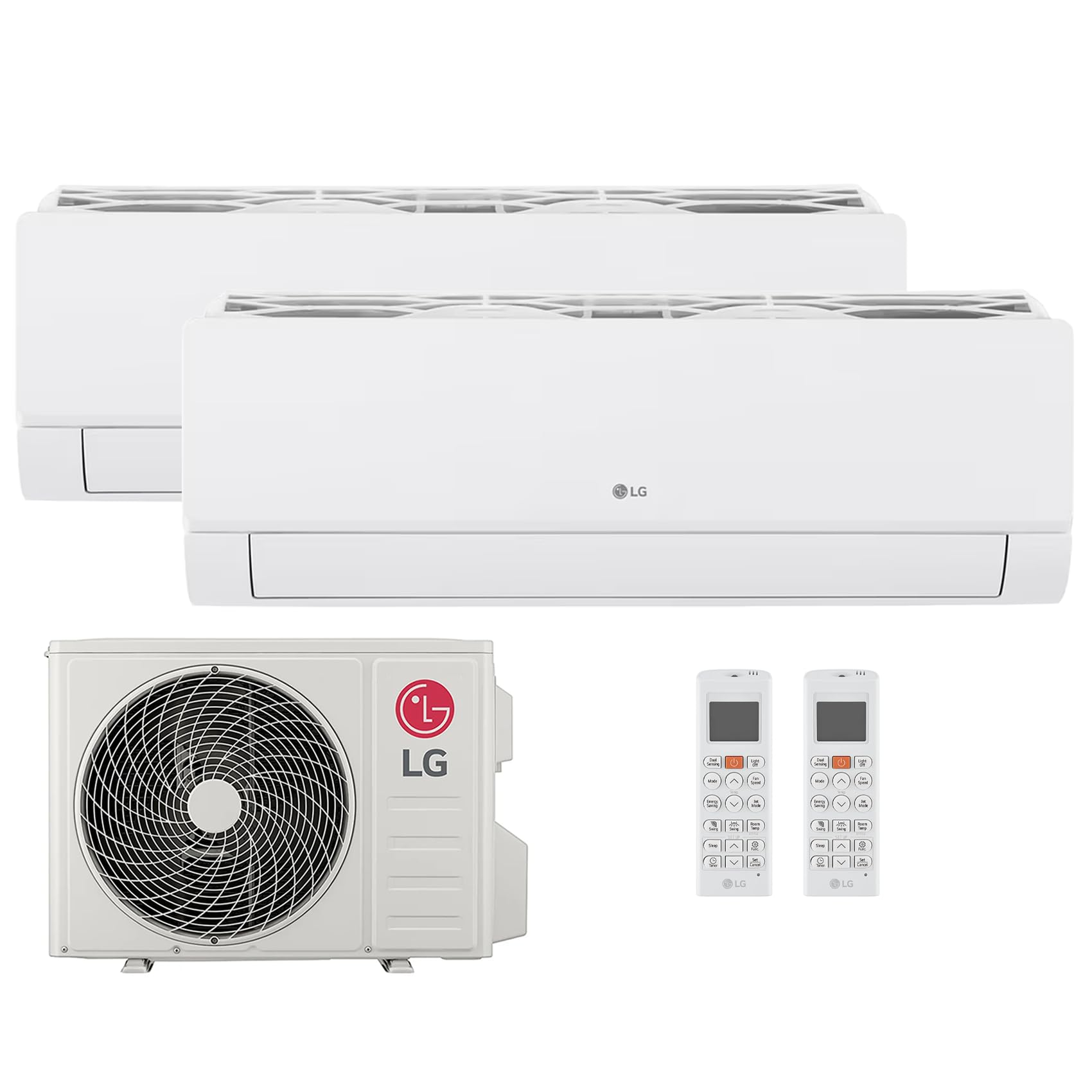 LG Climatiseur Multi Split Libero Smart WiFi 9 000 + 9 000 Btu, DualCool Inverter, R32, Clim avec Chauffage et Refroidissement, Comfort Air, Filtre Double Protection