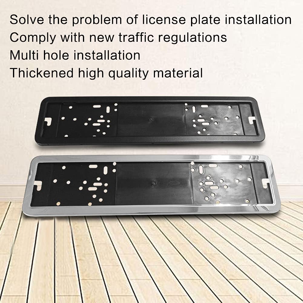 Kit Viti Targa Auto E Moto Universale - Portatarga Invisibile, Con Vitie, Rondelle E Copriviti, Antivibrazione - Foto 2