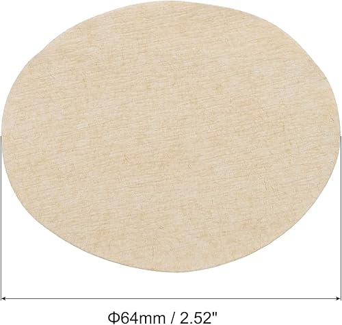 Miniatura 2 de PATIKIL Moca Pot - Filtro de papel redondo desechable marrón de 2.52 pulgadas de diámetro exterior para máquina de café expreso, cafetería, oficina,