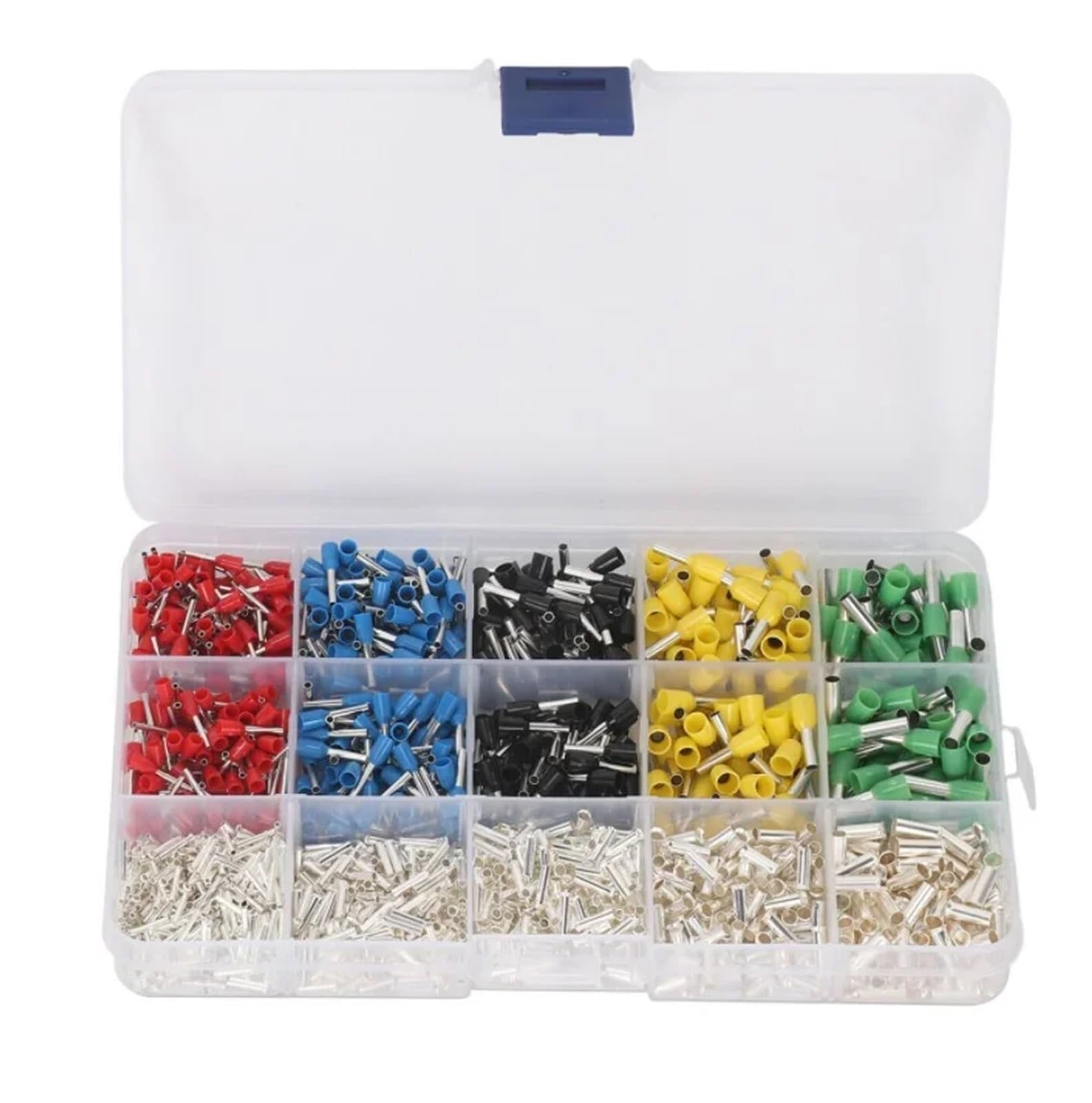 VWWJCCRO 1640pcs VE Crimp Terminals,Wire Insulated Terminator,Block Cord End Connector,Electrical Tube Terminal