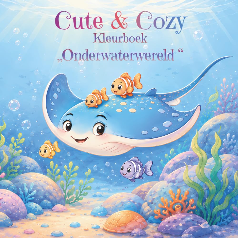 Cute & Cozy Onderwaterwereld Kleurboek: Duik erin... Schattige kleurplaten onder de zee (Cute & Cozy Kleurboeken)