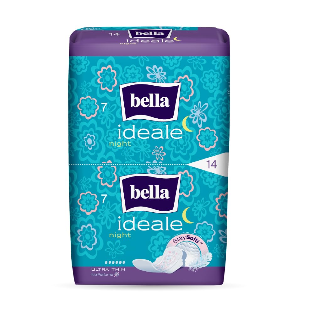 Bella Ideale Softi Night Pads for Women | Sanitary Napkins | Softi Topsheet | 31.5 cm long | With wings | Breathable | Lock gel system | Fast absorption | For rash free period | Suitable for Very heavy flow | Size XXL | Pack of 1 | 14 Pcs (B09139V91B) Amazon Price History, Amazon Price Tracker