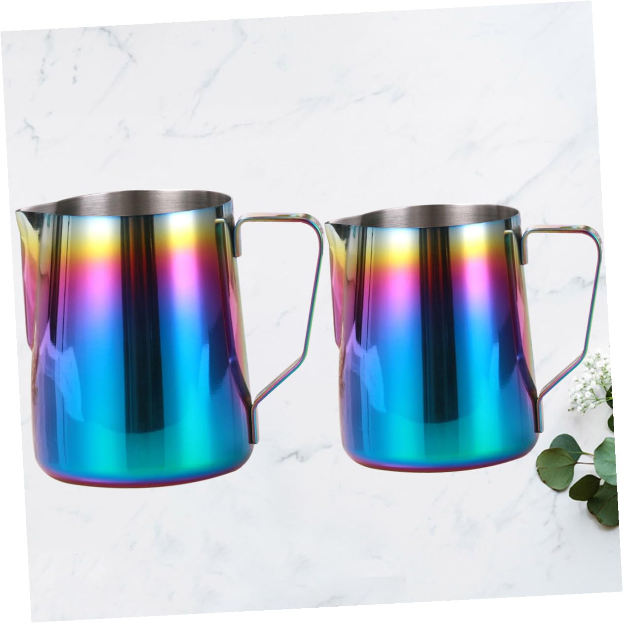2st Schaumkrug Milchkrug Latte-art- Milchgießkanne Espresso Wdt Kaffeezubehör Für Kaffeebar Espressokannen Milchdampfer Kaffeemühle Cappuccino-tasse Messbecher