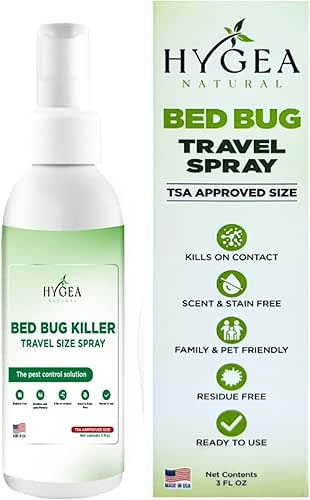 Hygea Natural Lice, Mite, and Bed Bug Killer Travel Spray