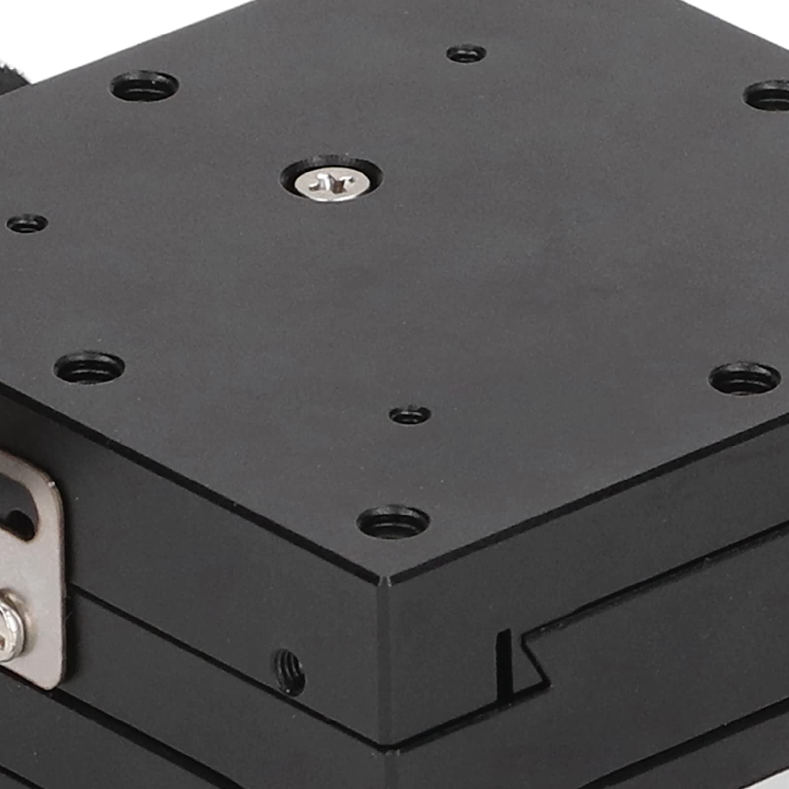 Manuelle Lineare Bühne, Schiebe Tisch aus Aluminium Legierung mit Schwarzem Eloxiertem Finish, für Präzise Labor Tests und Optische Instrumente