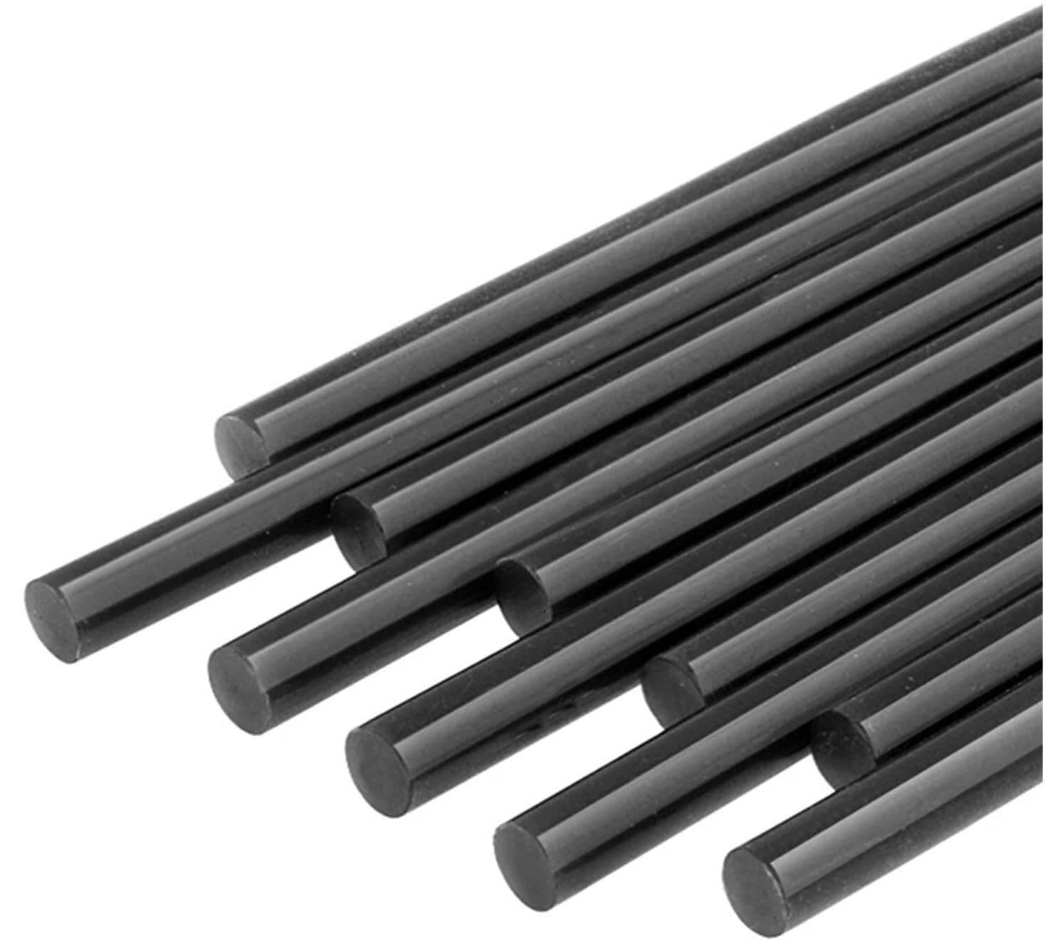 Bastoncini per pistola per colla a caldo, Colla a caldo con stick di colla siliconica nera for 7 mm 11(11x270mm,100pcs)