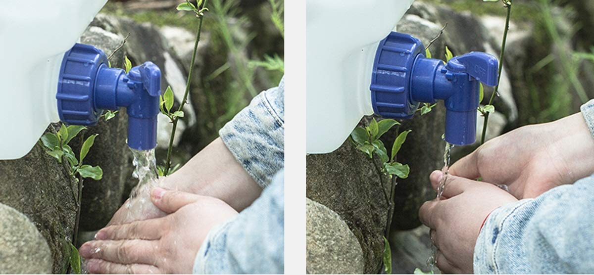 Plastikowy zbiornik na wodę 15 l kwartet pojemnik na wodę z kranem wiadro do przechowywania wody z kranem na zewnątrz zbiornik na wodę na kemping pojemnik do cateringu przenośne przewoźniki do wspinaczki podróży pieszych aktywności polowania