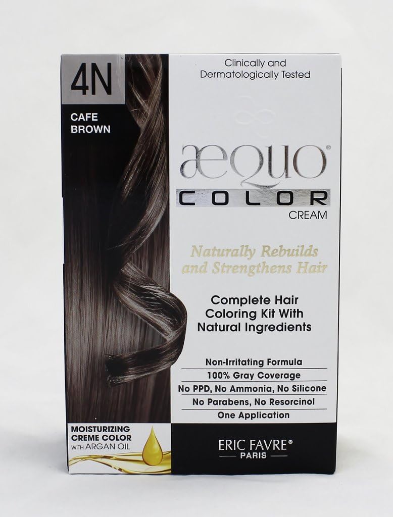 Aequo Color Cream Kit 4N Cafe Brown