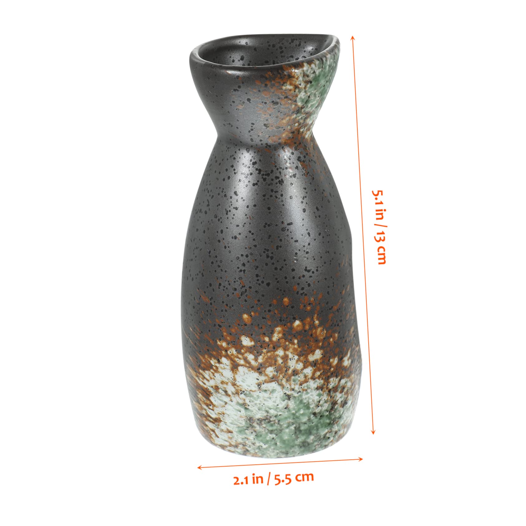 ABOOFAN Set Sakè Giapponese 5 Pezzi in Ceramica, Bottiglia e Tazze