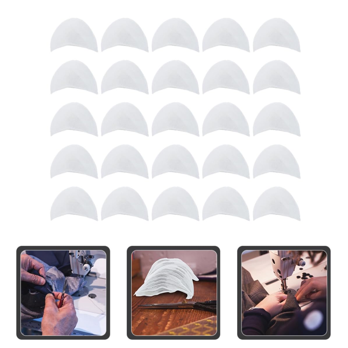 FUOYLOO Hombreras de Algodón Prácticas para Abrigos de Mujer y Hombre, Ligeras y Acolchonadas, Ideales para Citas y Salidas Sociales, Pack de 50 Pares