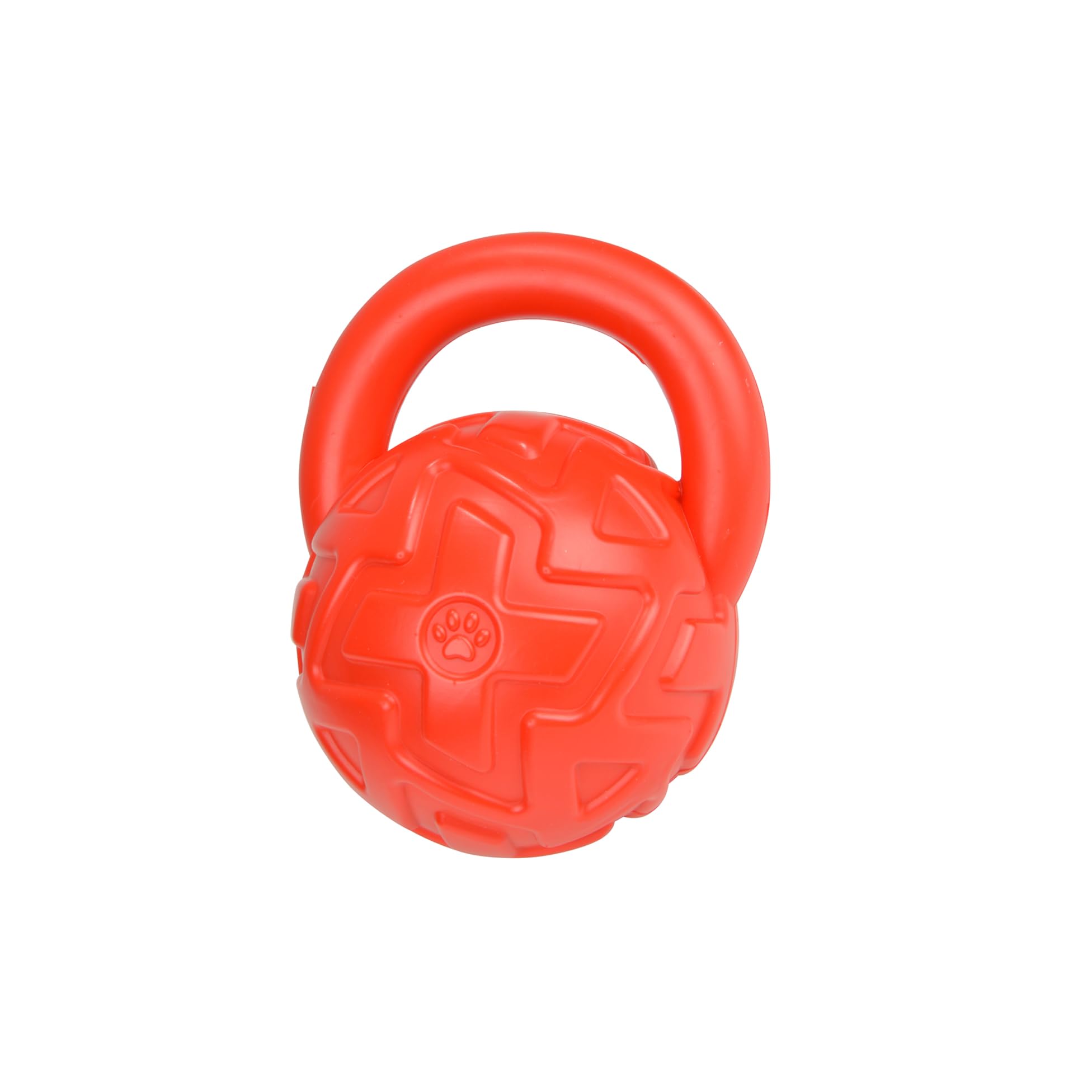 Jouet ballon sonore interactif rouge Love Story à poignée pour chien
