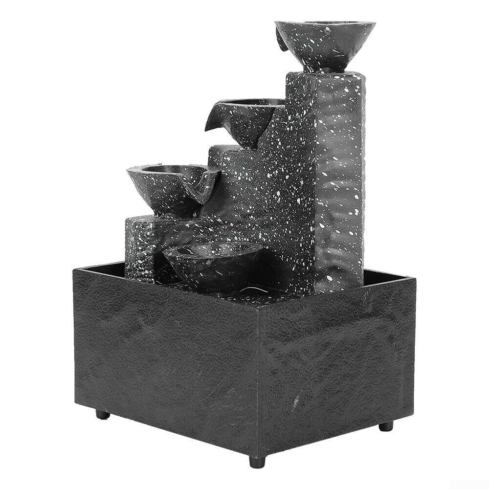 Fontaine d'intérieur avec LED illuminée - Décoration d'intérieur zen avec pierres naturelles