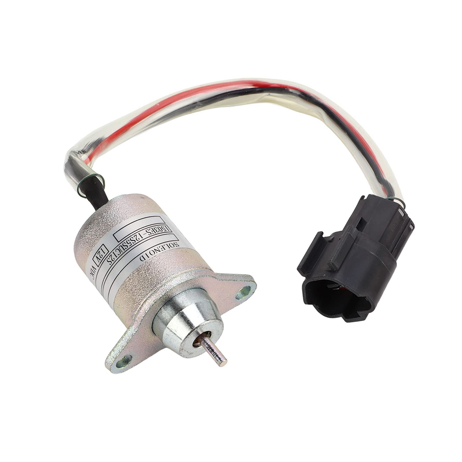 Solenoide di spegnimento, durevole 119233‑77931 Solido 12 V Professionale in metallo per motore