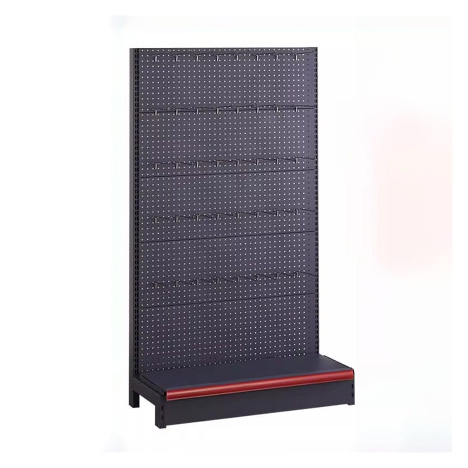 Ty - Scaffale con 20 ganci, per negozi, mercati e mostre, colore: nero, 75 x 40 x 135 cm, soluzione di stoccaggio robusta per il merchandising.