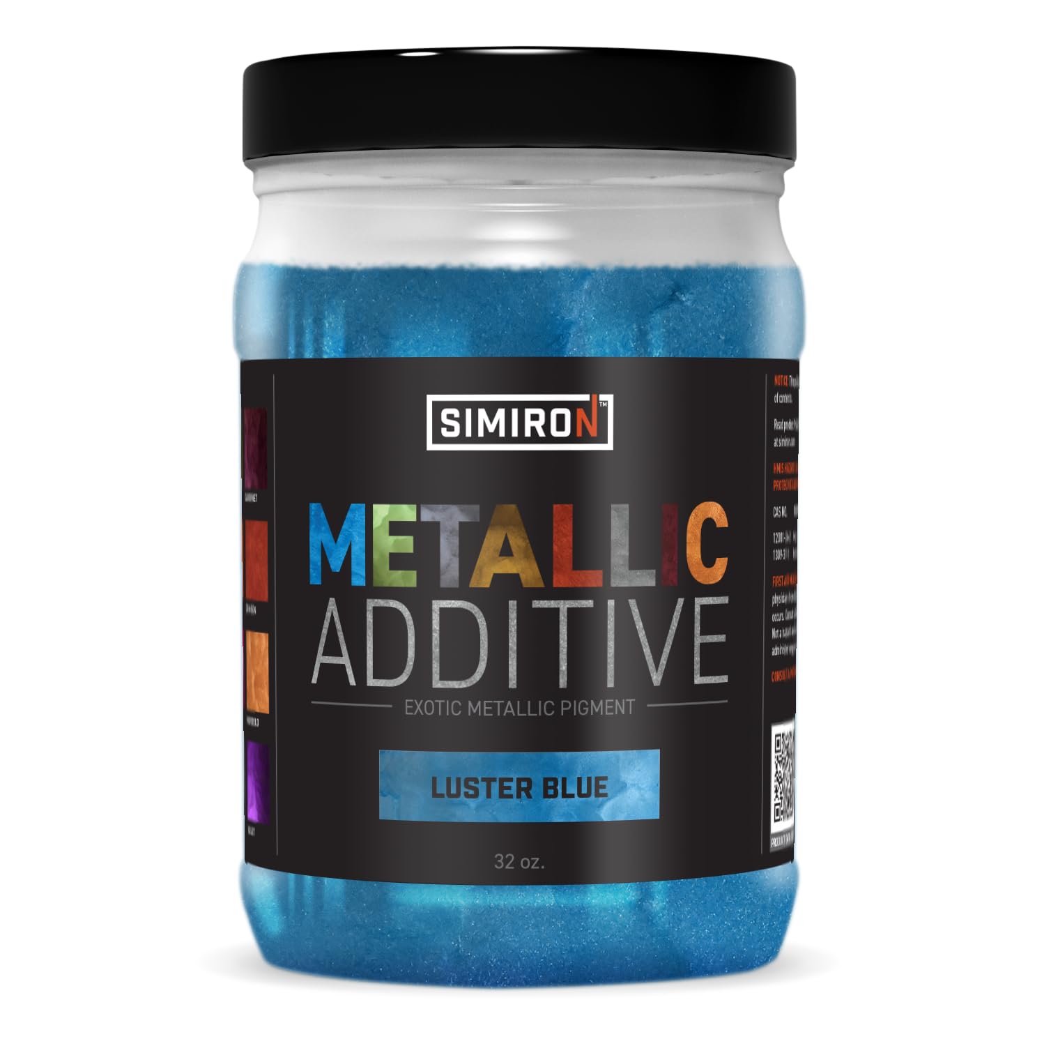 Metallic Additive Pigment Powder for Epoxy Resin/Casting Resin - Resin Art Supplies- Epoxy Floors - Metallic Pigment Powder for Makeup - Non-Toxic (Luster Blue, 32 oz)