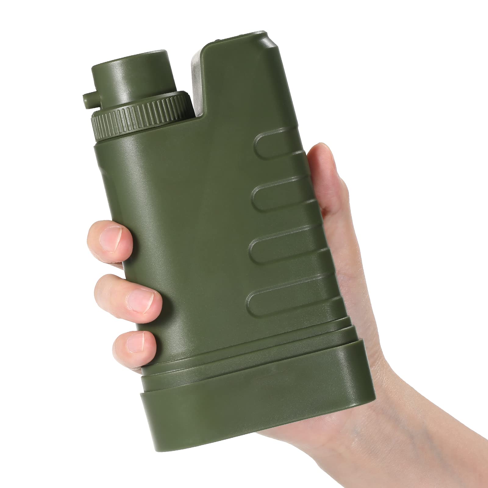 Jemora Sistema di filtraggio dell'acqua elettrico Kit di sopravvivenza Filtro dell'acqua portatile alimentato tramite USB con luce notturna e bussola per campeggio all'aperto Escursionismo Zaino in sp