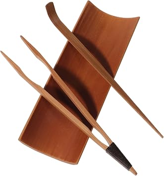 PRETYZOOM 1 Set Tea Set Chinese Tea Utensils Tea Spoon Tongs Chinese Tea Accessories Tea Cup Set Travel Tea Set Gongfu Tea Scoop Gongfu Tea Accessories Tea Making Tools Tea Ceremony Accessories Light