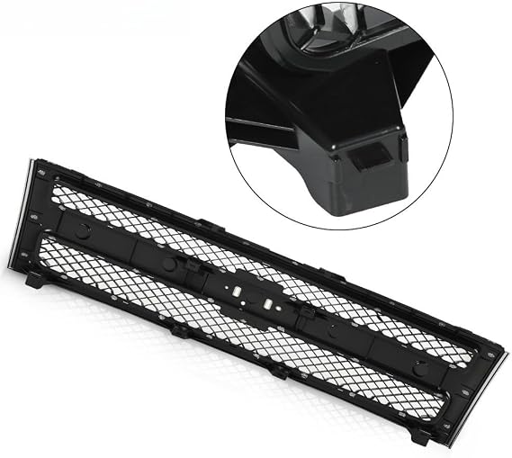 Suitable for Chrome Grille for Chevy Silverado 1500 (2007-2013) - Black Insert, Compatible with Parts 25810707, 19303978, 22849840, GM1200572