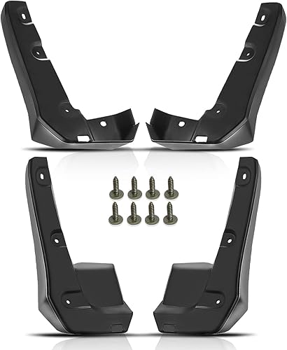 Miniatura 9 de A-Premium Juego de 4 solapas de barro para salpicaduras, guardabarros con accesorios de hardware compatibles con Honda Civic 2016-2021, solo sedán,