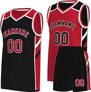 Custom Reversible Basketball Jersey for Men Youth Athletic Printed Team Name Number Logo