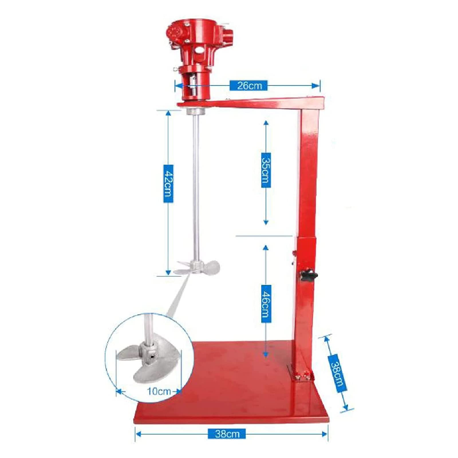 20L DS3-5S Miscelatore Pneumatico per Vernici Agitatore Aria Miscelatore Agitatore Miscelatore Inchiostro, Miscelatore Cemento, con Lama in Alluminio Miscelatore Aria Verticale da Tavolo Funzionamen
