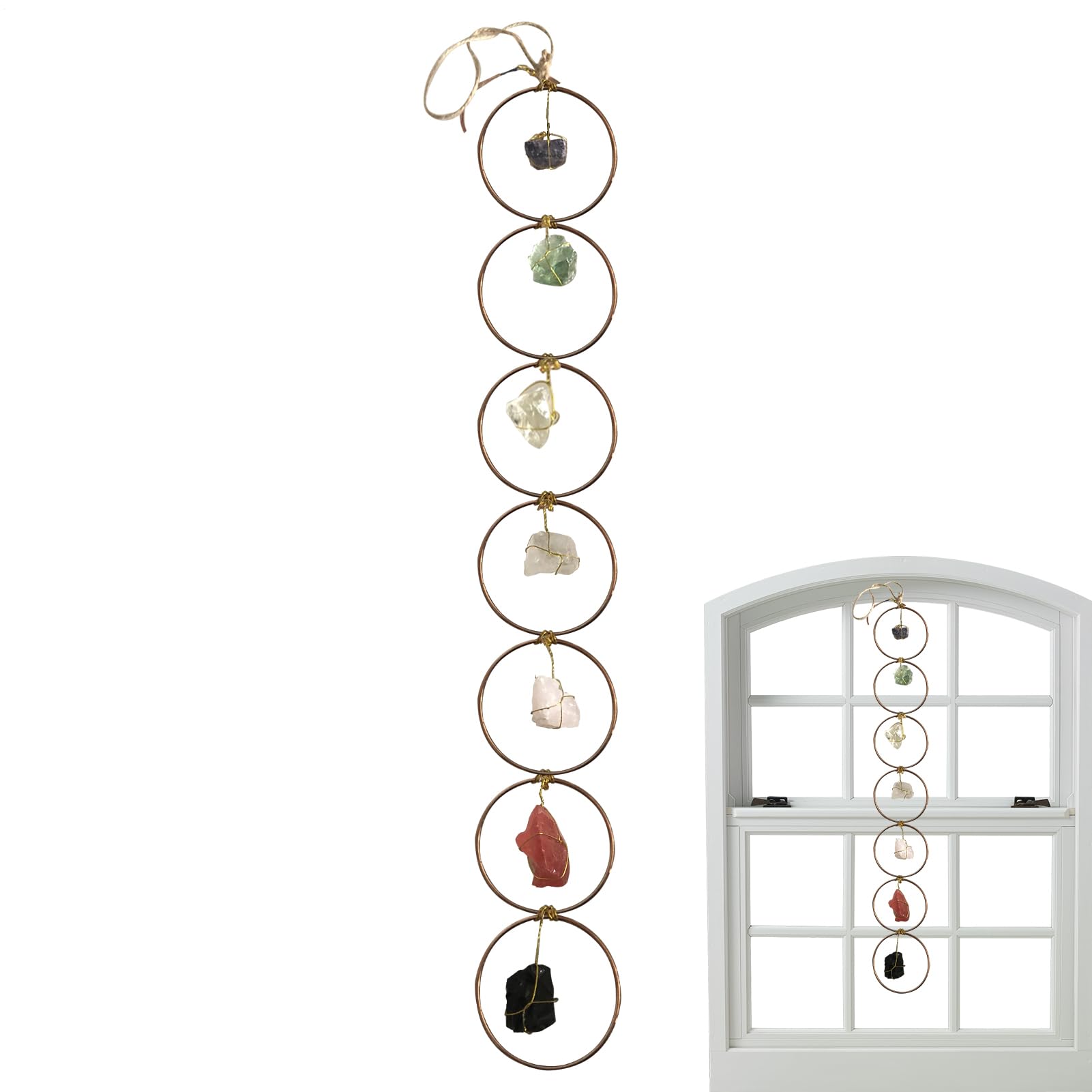 Ornements de cristaux et pierres gemmes pour décoration murale zen