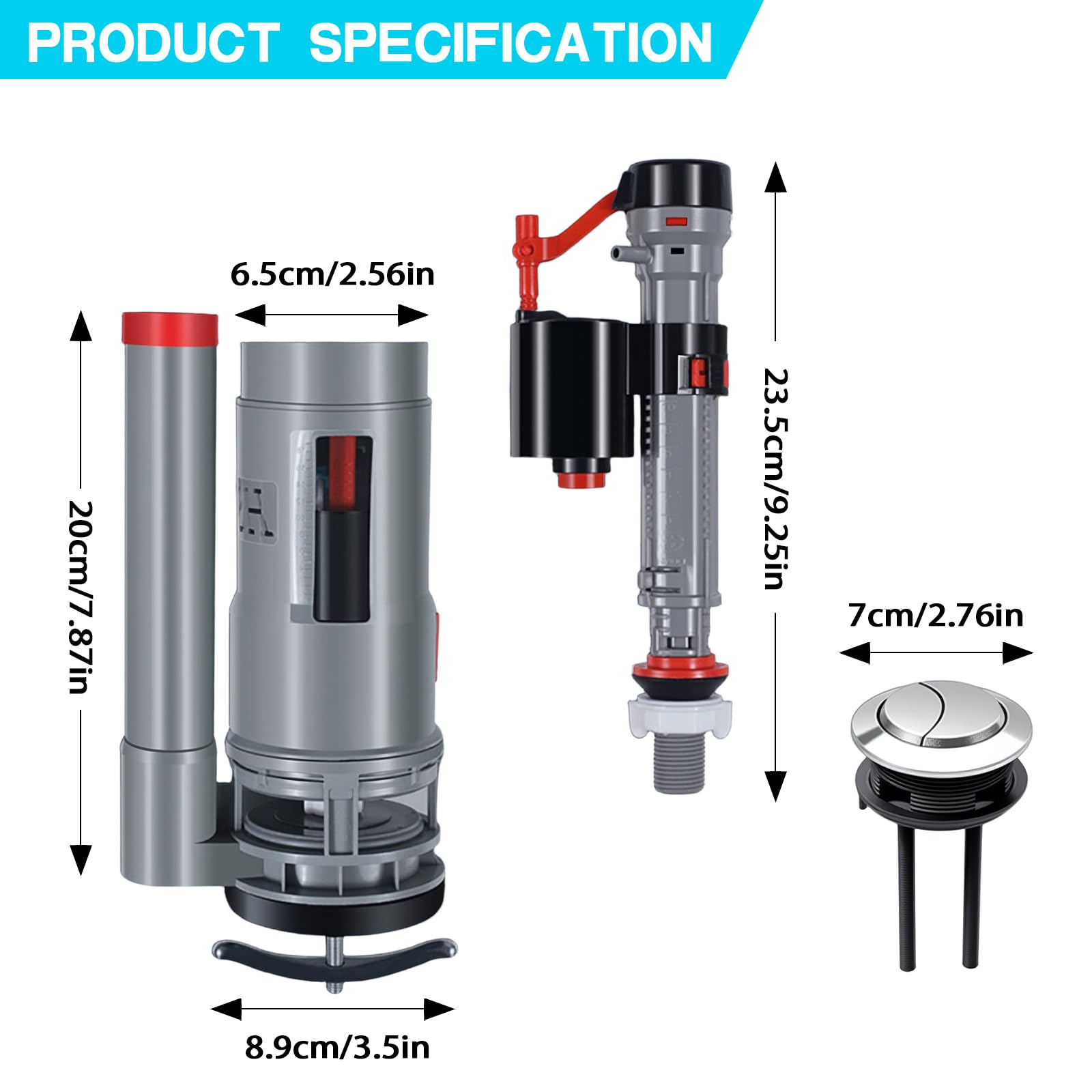 Toilet Flush System Replacement Kit - Image 2
