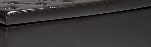 Miniatura 15 de Otomano rectangular de almacenamiento Simpli Home Hamilton, Marrón café Marrón café,Azul aguamarina,Cloud gris,Marrón desteñido,Marrón oscuro